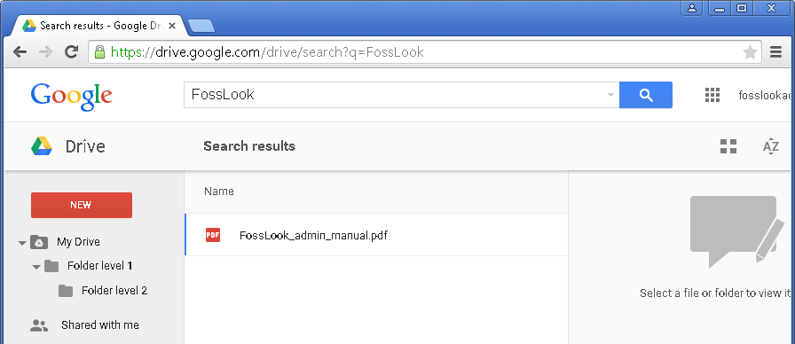Search in Google Drive