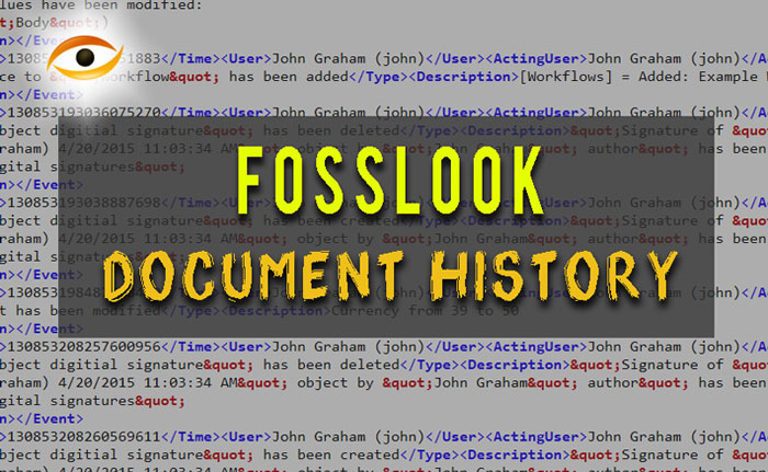 How to work with document history