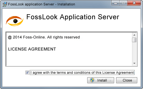 FossLook application server installation