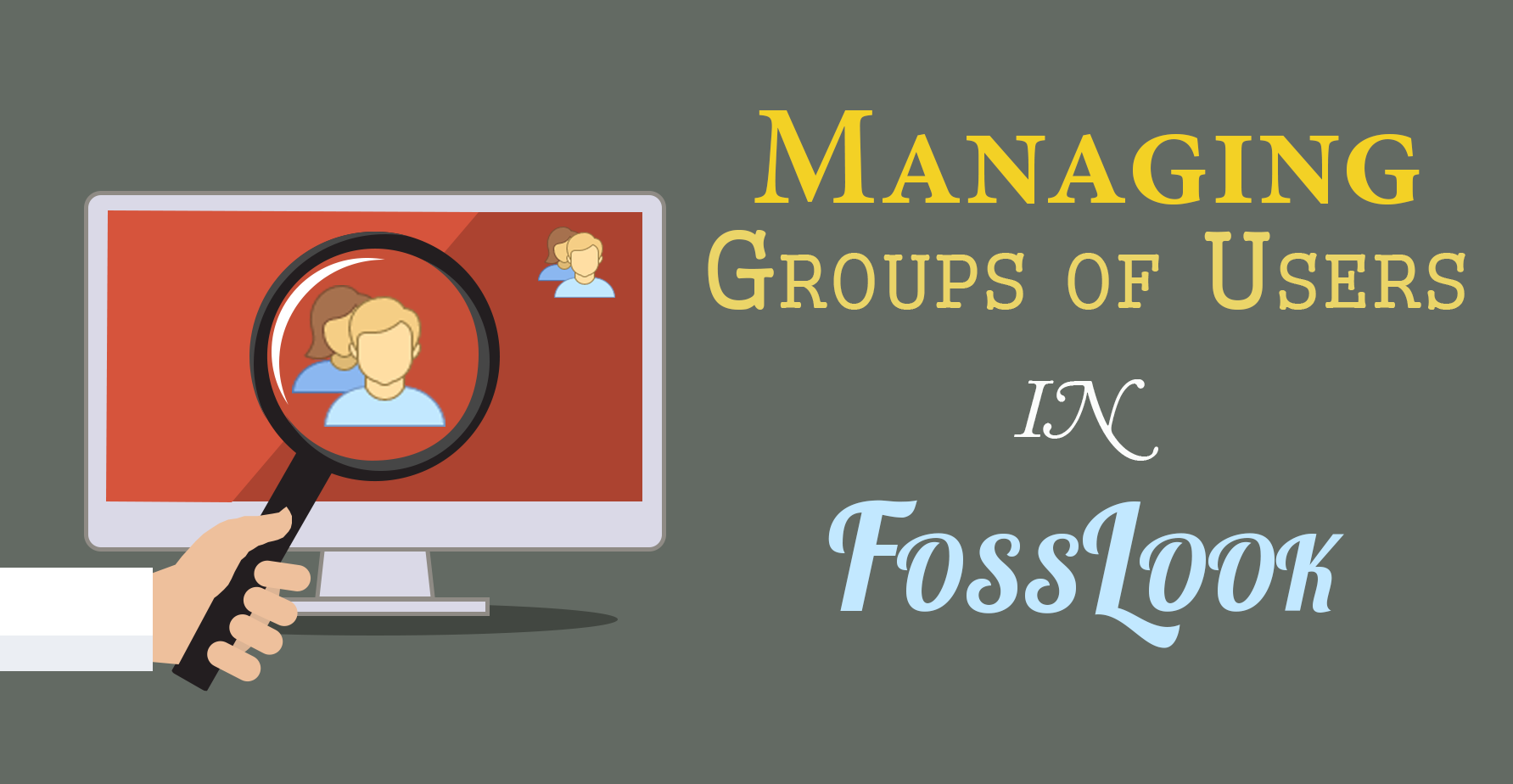How to use user groups in FossLook