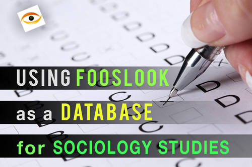 Using FossLook you can greatly simplify sociologist's work with the data