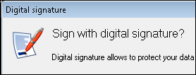 Digital Signature feature in the document management system