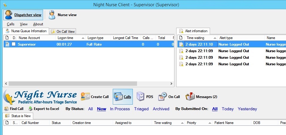 Dispatcher view of the supervisor role