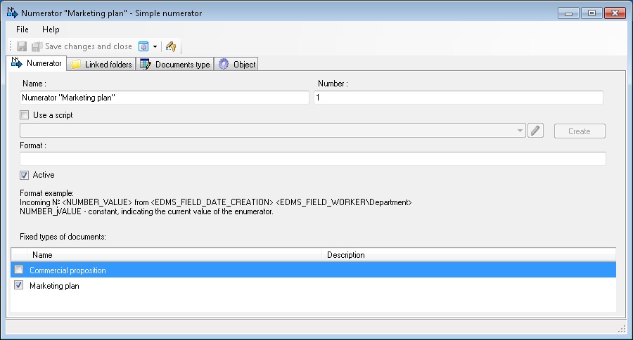 Automatic numbering of documents